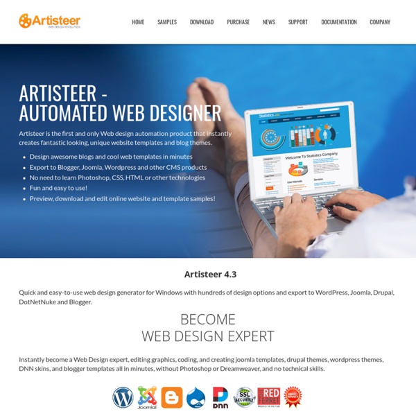 Artisteer - web design software and joomla template maker