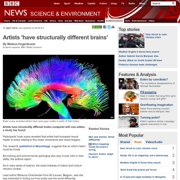 Artists 'have structurally different brains'