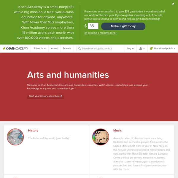 Arts and humanities