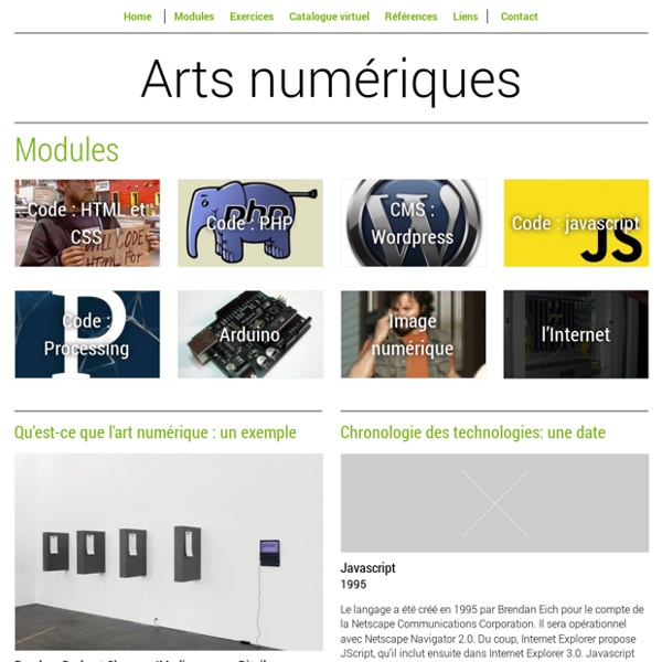 Arts numériques