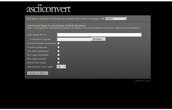 Asciiconvert.com — convert images to ASCII text