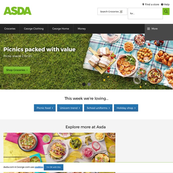 Online Grocery Shopping, ASDA Direct, George and more at Asda.com
