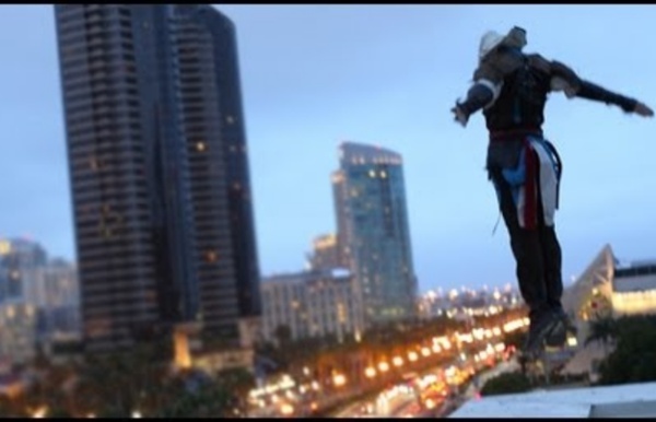 Assassin's Creed 4 Meets Parkour in Real Life - Comic-Con - 4K