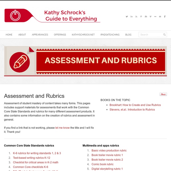Assessment and Rubrics