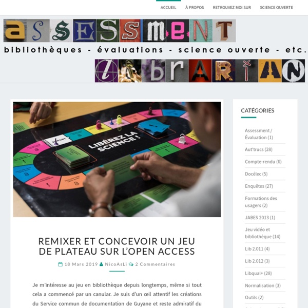 Assessment Librarian : un blog sur les enquêtes et l'évaluation des services en bibliothèques