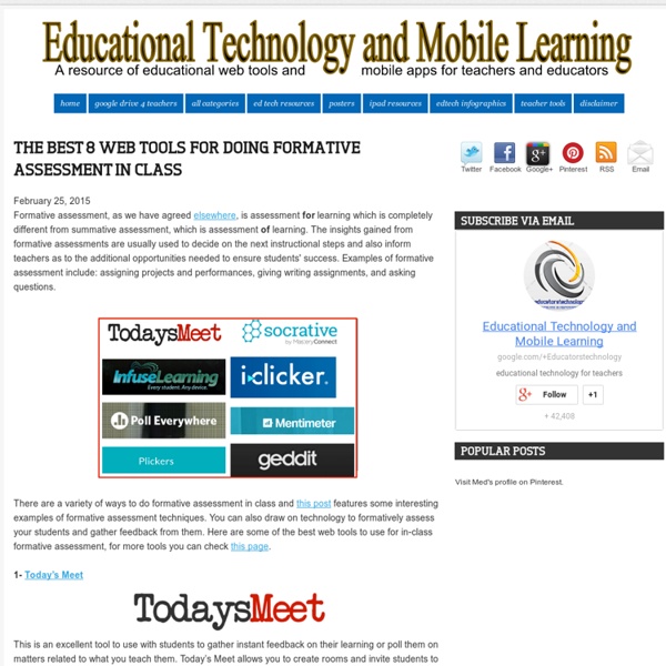 Educational Technology and Mobile Learning: The Best 8 Web Tools for Doing Fo...