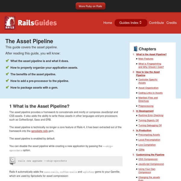 The Asset Pipeline