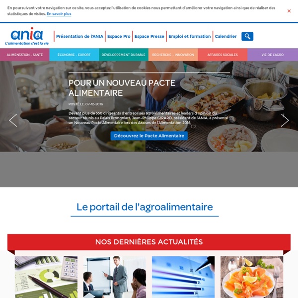 L'ANIA, Association Nationale des Industries Alimentaires