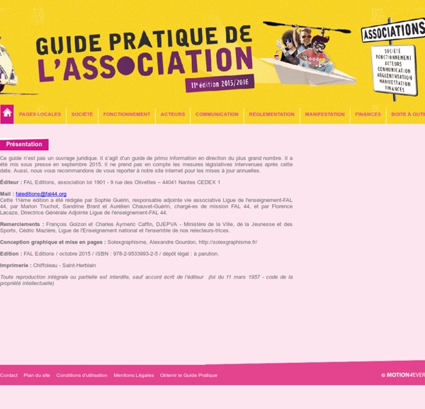 Guide Pratique de l'association de Loire Atlantique - Edition 2011