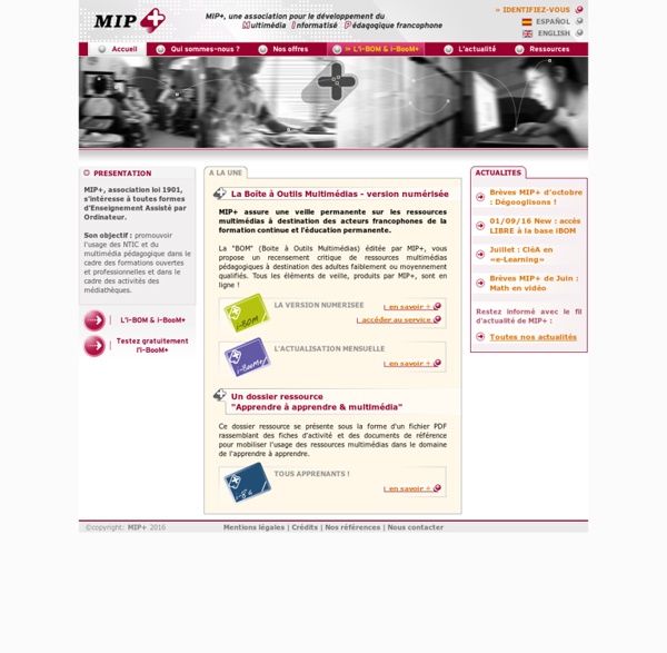 MIP+ - Association pour le développement du Multimédia Informatisé Pédagogique francophone