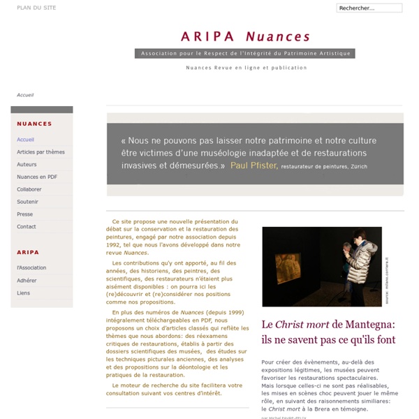 [FR] Nuances / ARIPA - Association internationale pour le respect de l'intégrité du patrimoine artistique