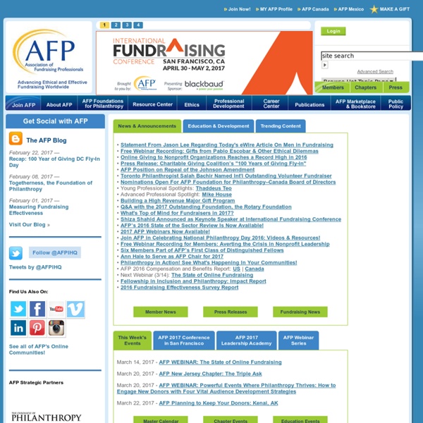 Association of Fundraising Professionals - AFP