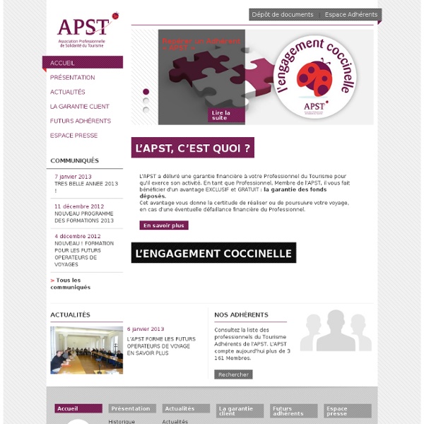APST (Association Professionnelle de Solidarité du Tourisme)
