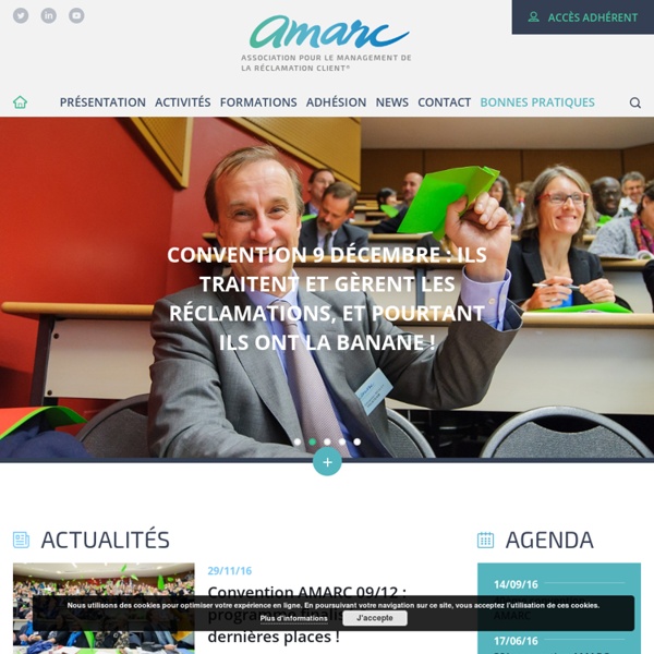 AMARC - Association pour le MAnagement de la Réclamation Client