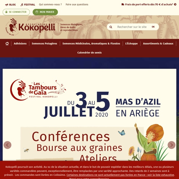 Association Kokopelli - Semences Biologiques, libres de droits et reproductibles