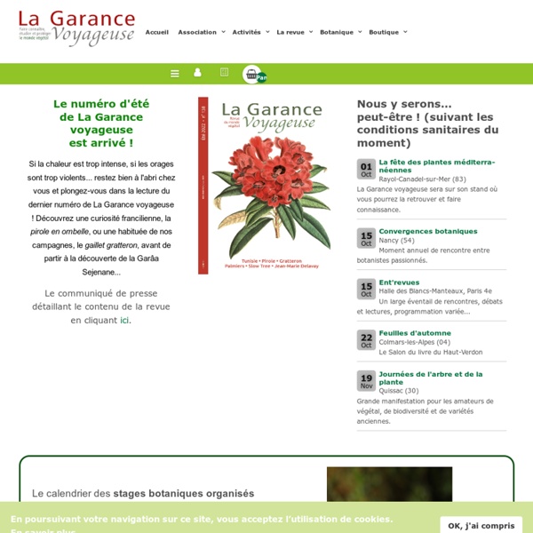 La Garance voyageuse - une association et une revue de vulgarisation botanique