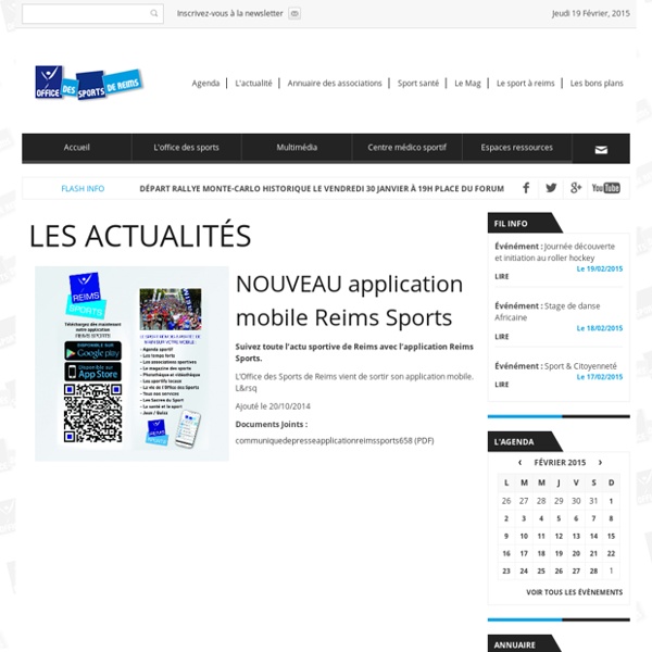 Application mobile REIMS SPORTS