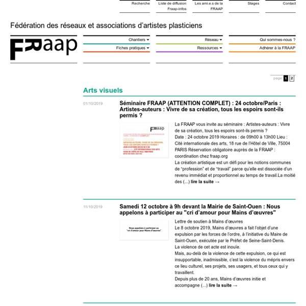 FRAAP - Fédération des Réseaux et Associations d’Artistes Plasticiens