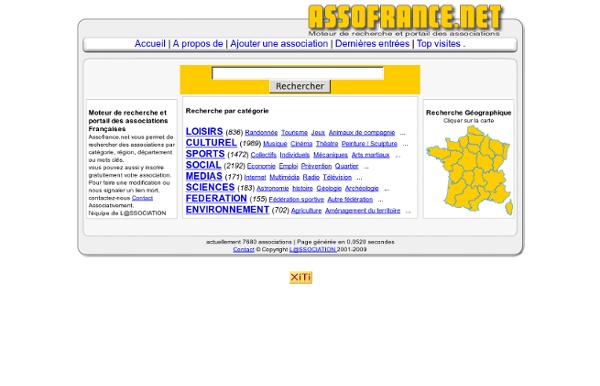 ASSOFRANCE.NET - Portail et moteur de recherche des associations