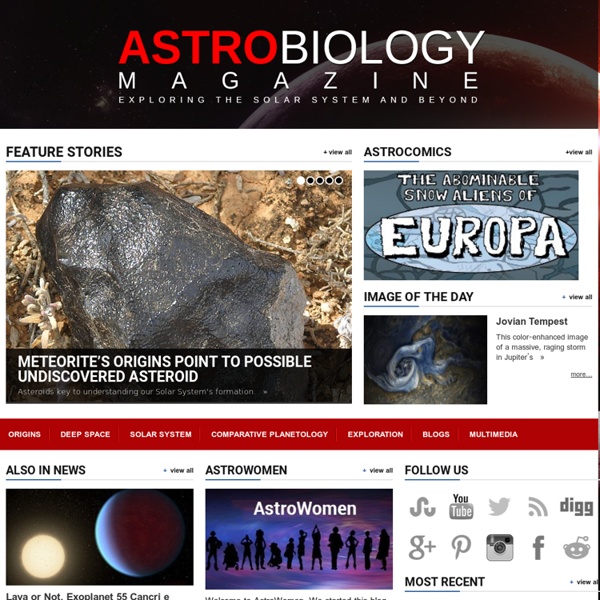 Astrobiology Magazine Exploring the Solar System and beyond