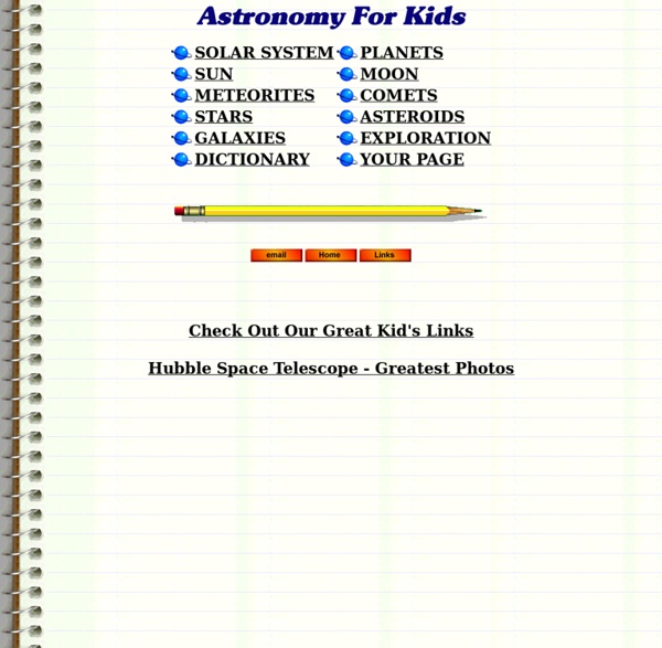 Astronomy For Kids