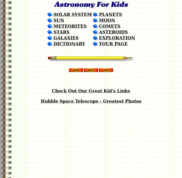 Astronomy For Kids