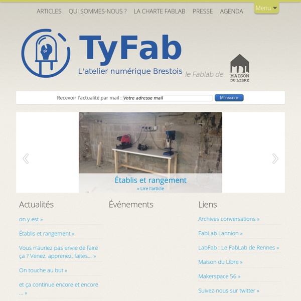 TyFab L'atelier numérique Brestois » TyFab