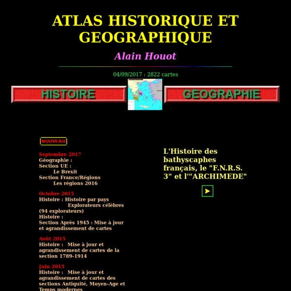 Atlas histoire geographie [Alain HOUOT]