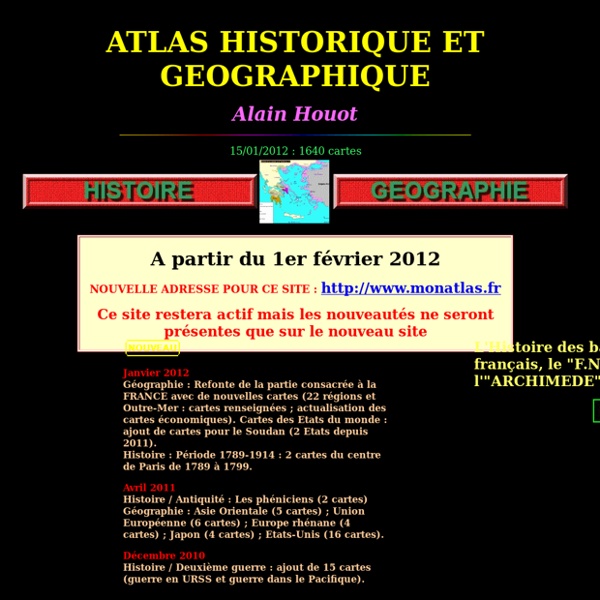 Atlas histoire geographie [Alain HOUOT]