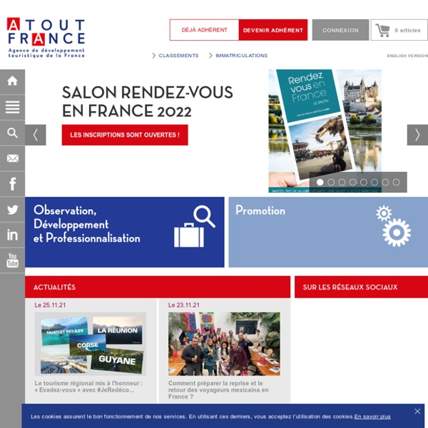 ATOUT France : l’Agence de développement touristique de la France