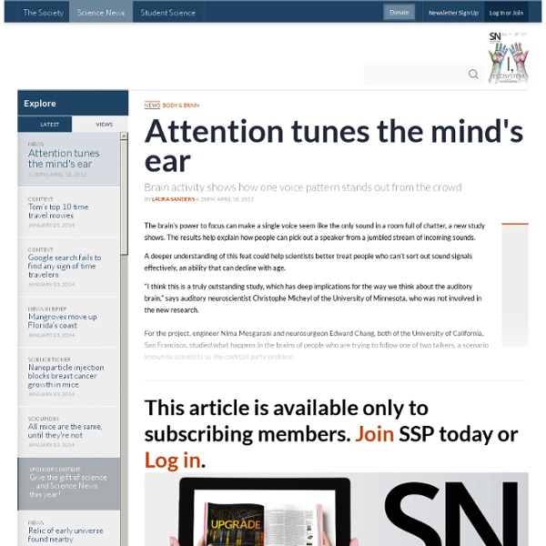 Attention Tunes The Mind's Ear