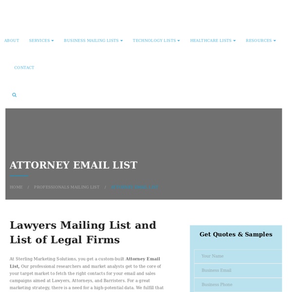 Lawyers Email Database