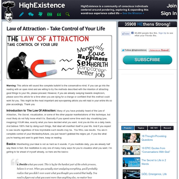 Law of Attraction – Take Control of Your Life