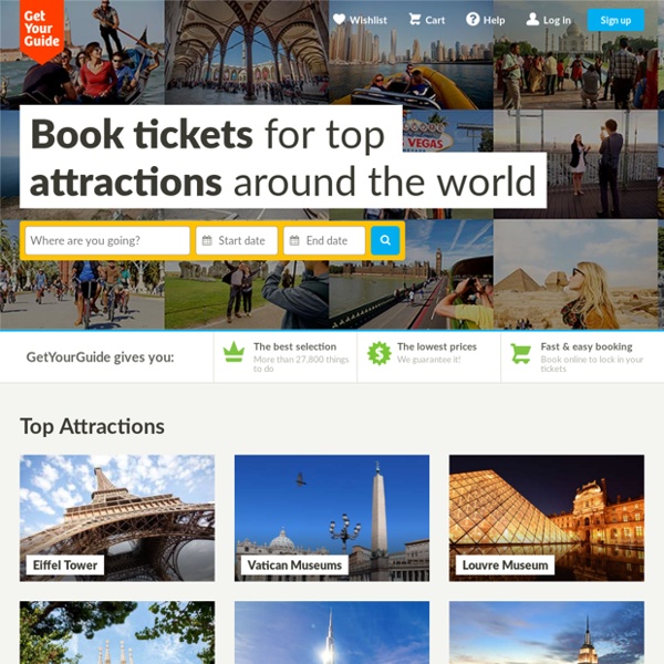 Book Things To Do, Attractions, and Tours