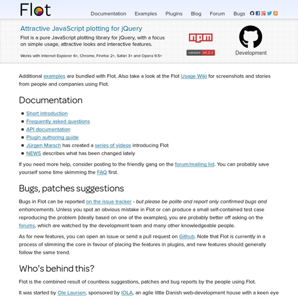 Flot: Attractive JavaScript plotting for jQuery