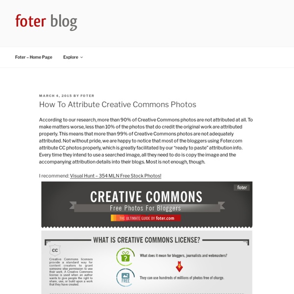 How To Attribute Creative Commons Photos