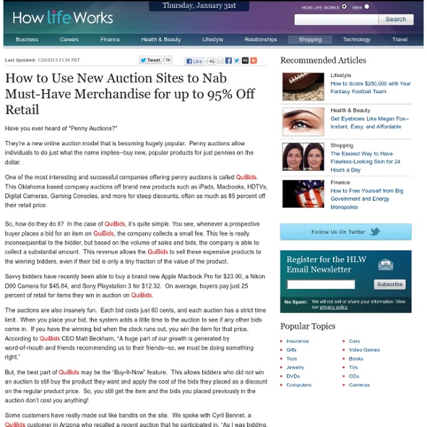 How to Use New Auction Sites to Nab Must-Have Merchandise for up to 95% Off Retail