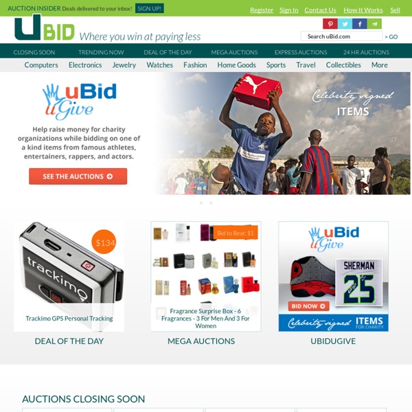 uBid Online Auctions – Buy Excess Inventory from the World's Most Trusted Brands!