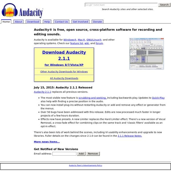 Audacity: Free Audio Editor and Recorder