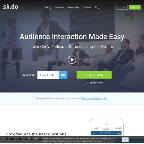 Audience Interaction Made Easy