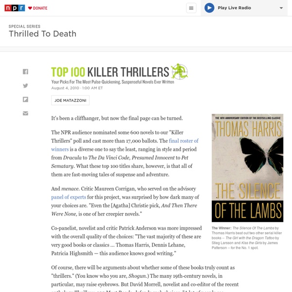 Audience Picks: Top 100 'Killer Thrillers'