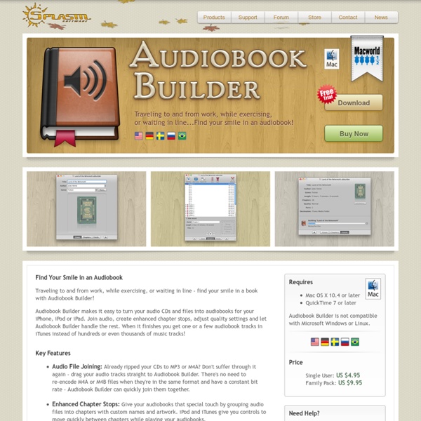 Audiobook Builder: Create Audiobooks on Your Mac
