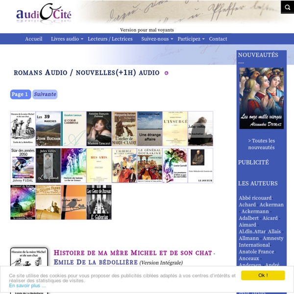 Livres audio gratuits mp3