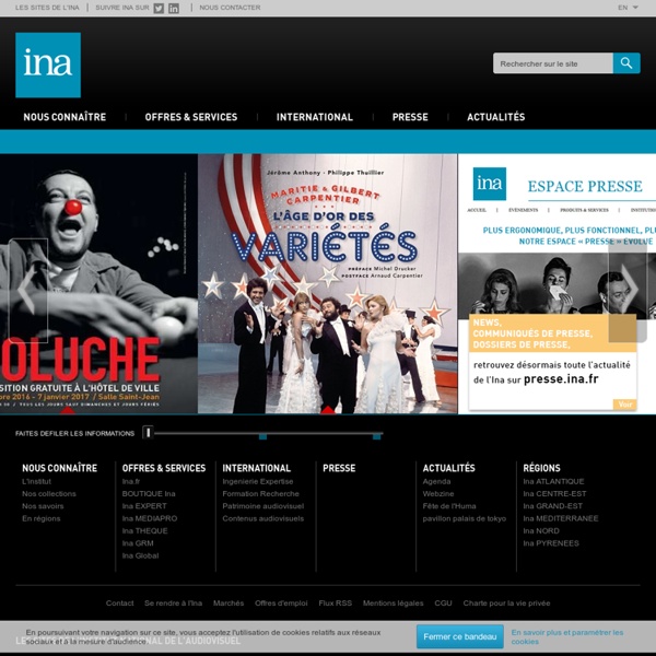 Institut national de l'audiovisuel - site institutionnel, portail