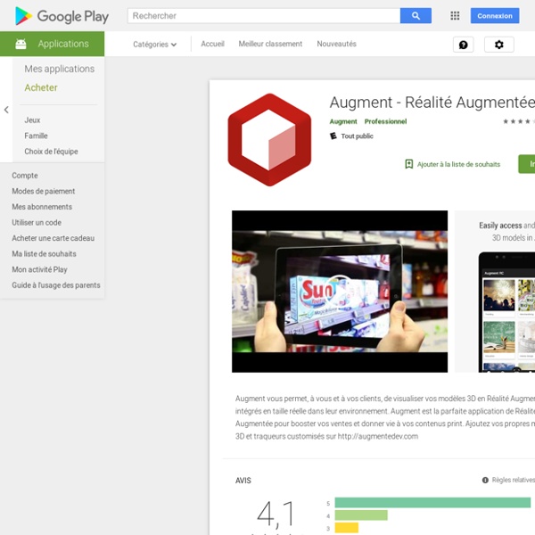 Augment - Réalité Augmentée 3D – Applications sur Google Play