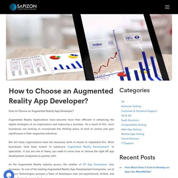 How to Choose an Augmented Reality App Developer?