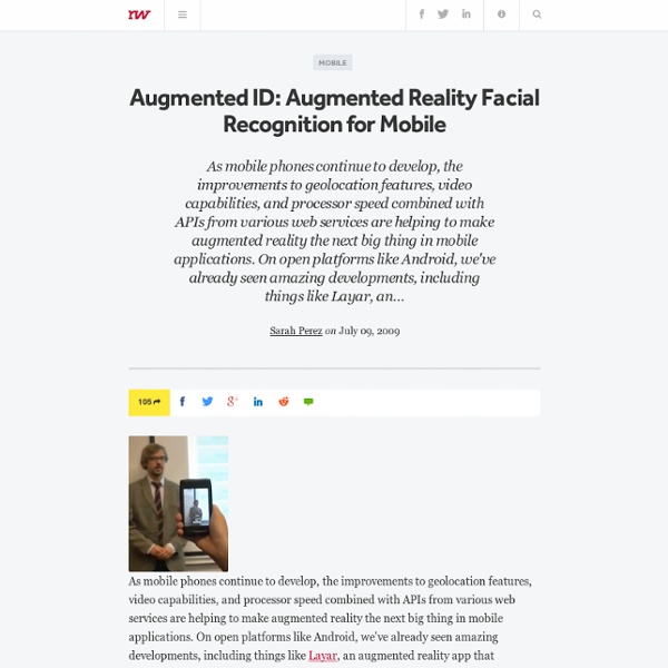 Augmented ID: Augmented Reality Facial Recognition for Mobile