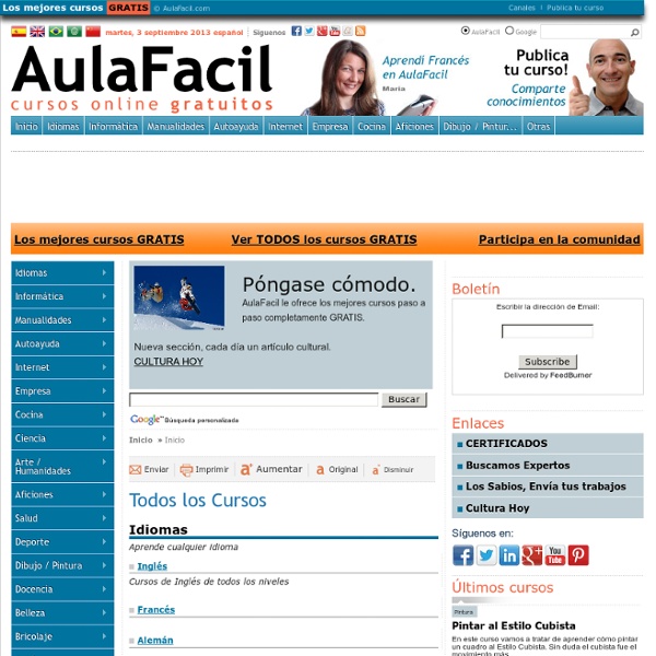 AulaFacil.com: Los mejores cursos gratis