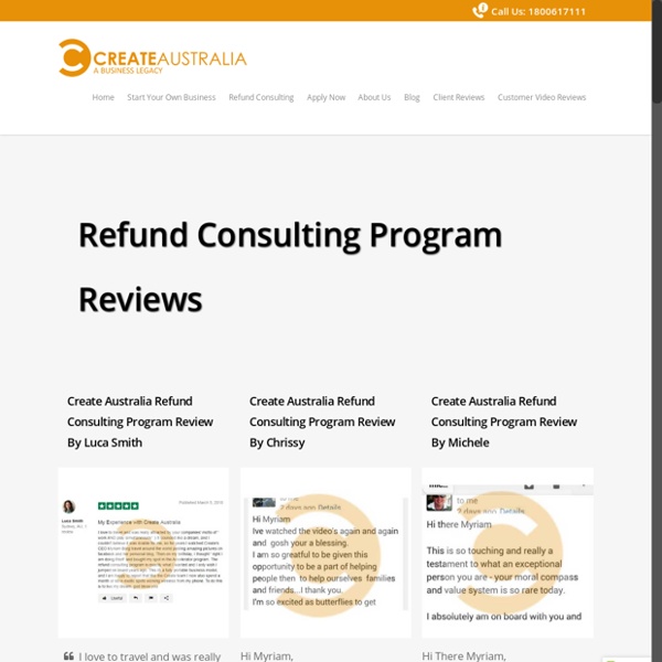 Clients Feedback With The Refund Consulting Program