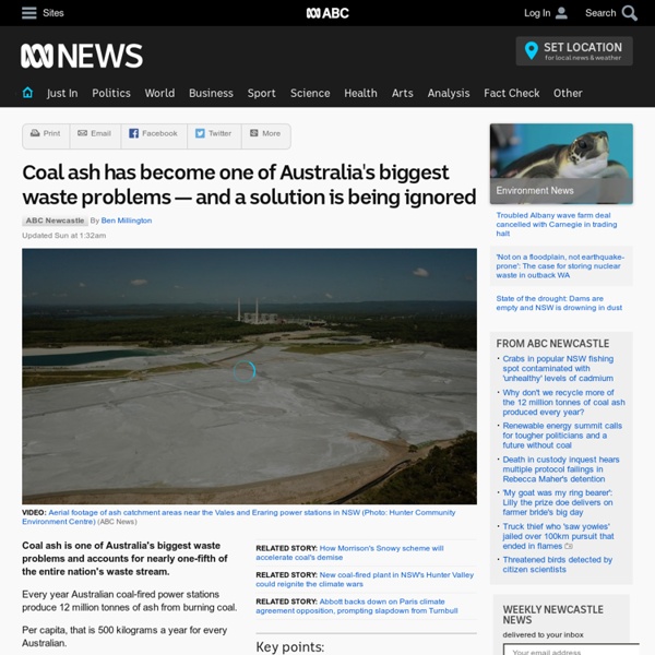 Coal ash has become one of Australia's biggest waste problems — and a solution is being ignored